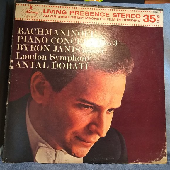 Rachmaninoff Piano Concerto No3 Byron Janis RARE 35mm version Vinyl Record